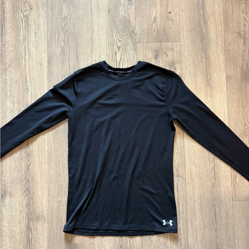Under Armour Men's Jet Black Long Sleeve Compression Tee